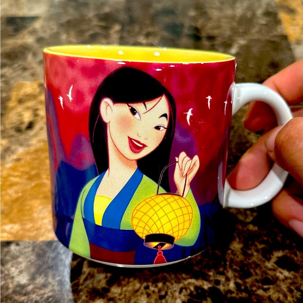 Disneys Mulan coffee cup